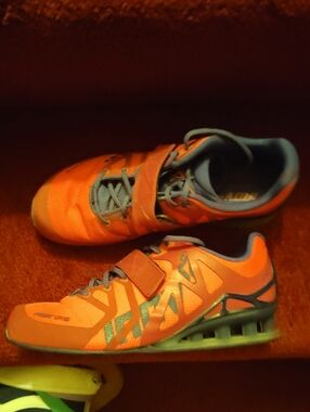 Kids Orange Athletic Sneakers with Strap
